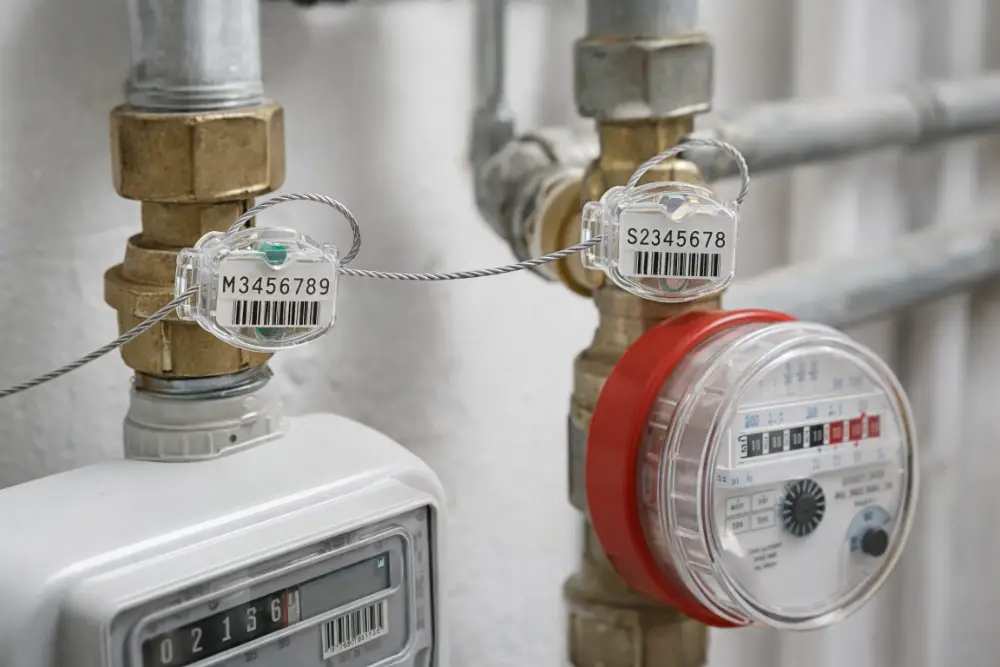 Precintos para contadores de gas, agua y electricidad